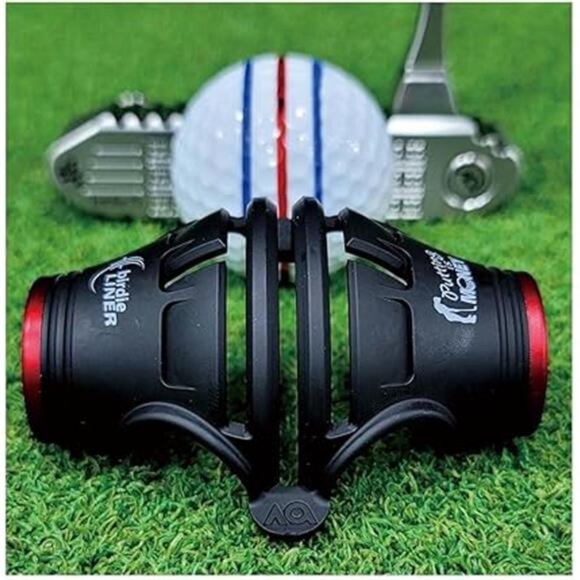360-Degree Golf Ball Marker Alignment Tool Kit - Triple Line Stencil - Picture 7 of 7